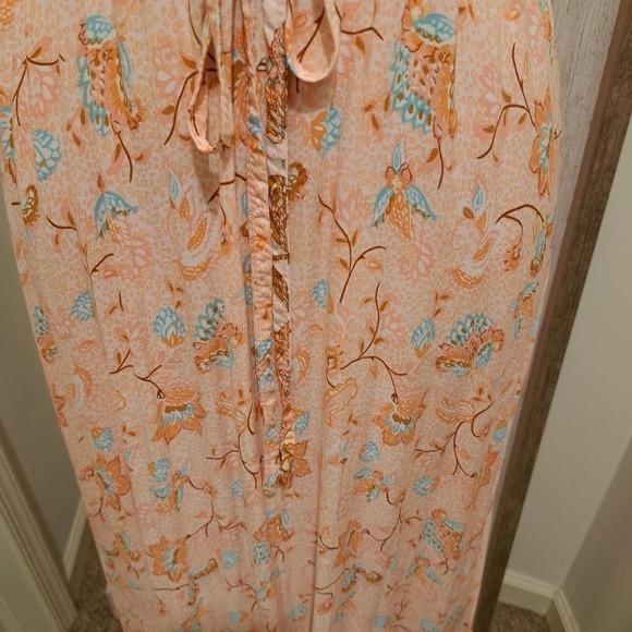 Pink and Orange Boho Maxi Dress No Size Tag - Picture 3 of 4